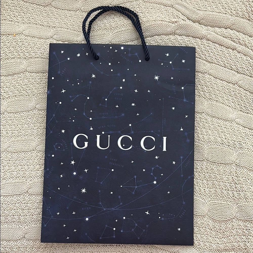 Gucci Dark Blue Starry Galaxy Gift Bag